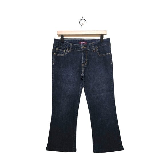 D. Jeans Juniors Dark Wash Mid-Rise Flare Leg Jeans Sz 11 - Picture 1 of 9